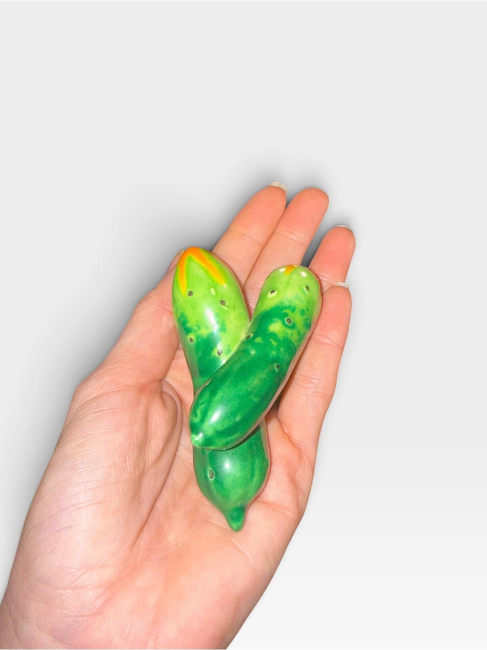 Vintage zucchini salt and pepper set